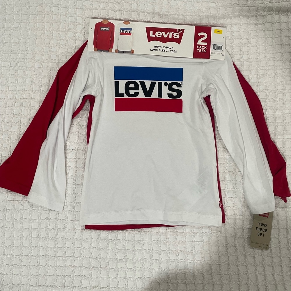 Brand new with tags 2 pack Levi’s boys long sleeve tees